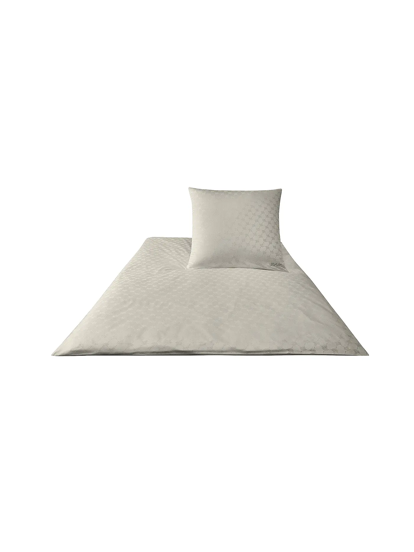 JOOP | Satin Bettwäsche Cornflower 2x 70x90cm/200x200cm Sand | 